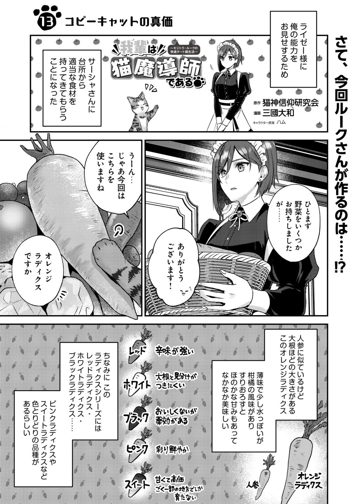 我輩は猫魔導師である～キジトラ・ルークの快適チート猫生活～ 第13話 - 1