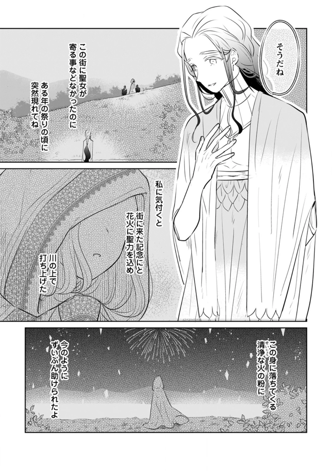 聖女じゃないと追放されたので、もふもふ従者(聖獣)とおにぎりを握る 第33.2話 - 10