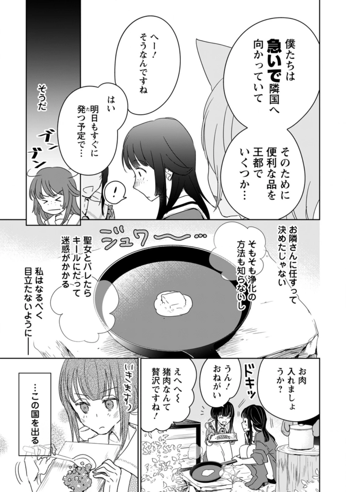 聖女じゃないと追放されたので、もふもふ従者(聖獣)とおにぎりを握る 第3.3話 - 5