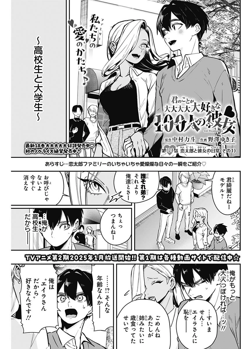 君のことが大大大大大好きな100人の彼女 第180話 - 1