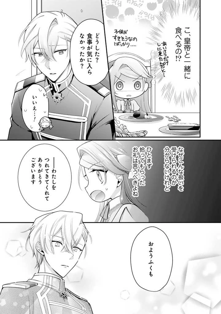裏切られた悪徳王女、幼女になって冷血皇帝に拾われる 第2.1話 - 13