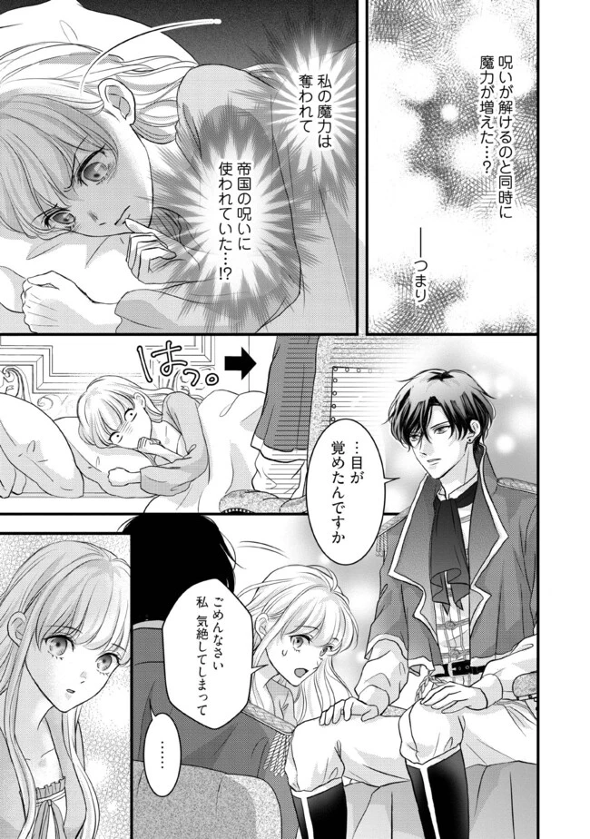 空っぽ聖女として捨てられたはずが、嫁ぎ先の皇帝陛下に溺愛されています 第12.4話 - 1