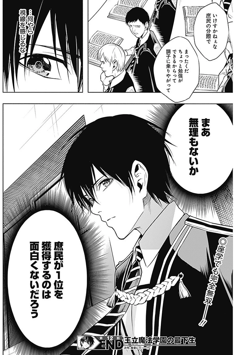 王立魔法学園の最下生　～　貧困街（スラム）上がりの最強魔法師、貴族だらけの学園で無双する　～ 第12話 - 19