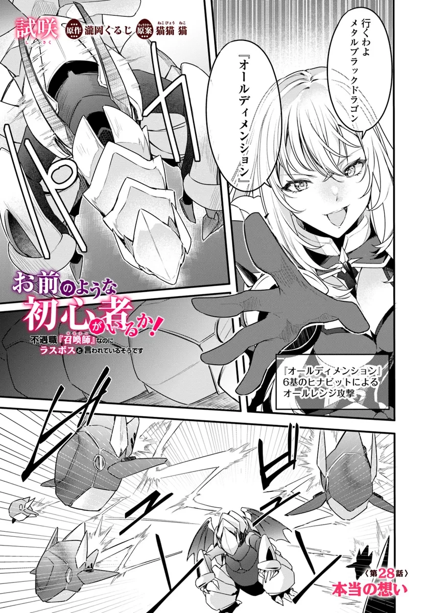 Yet They Call Her The Last Boss お前のような初心者がいるか！ 不遇職『召喚師』なのにラスボスと言われているそうです 第28.1話 - 1