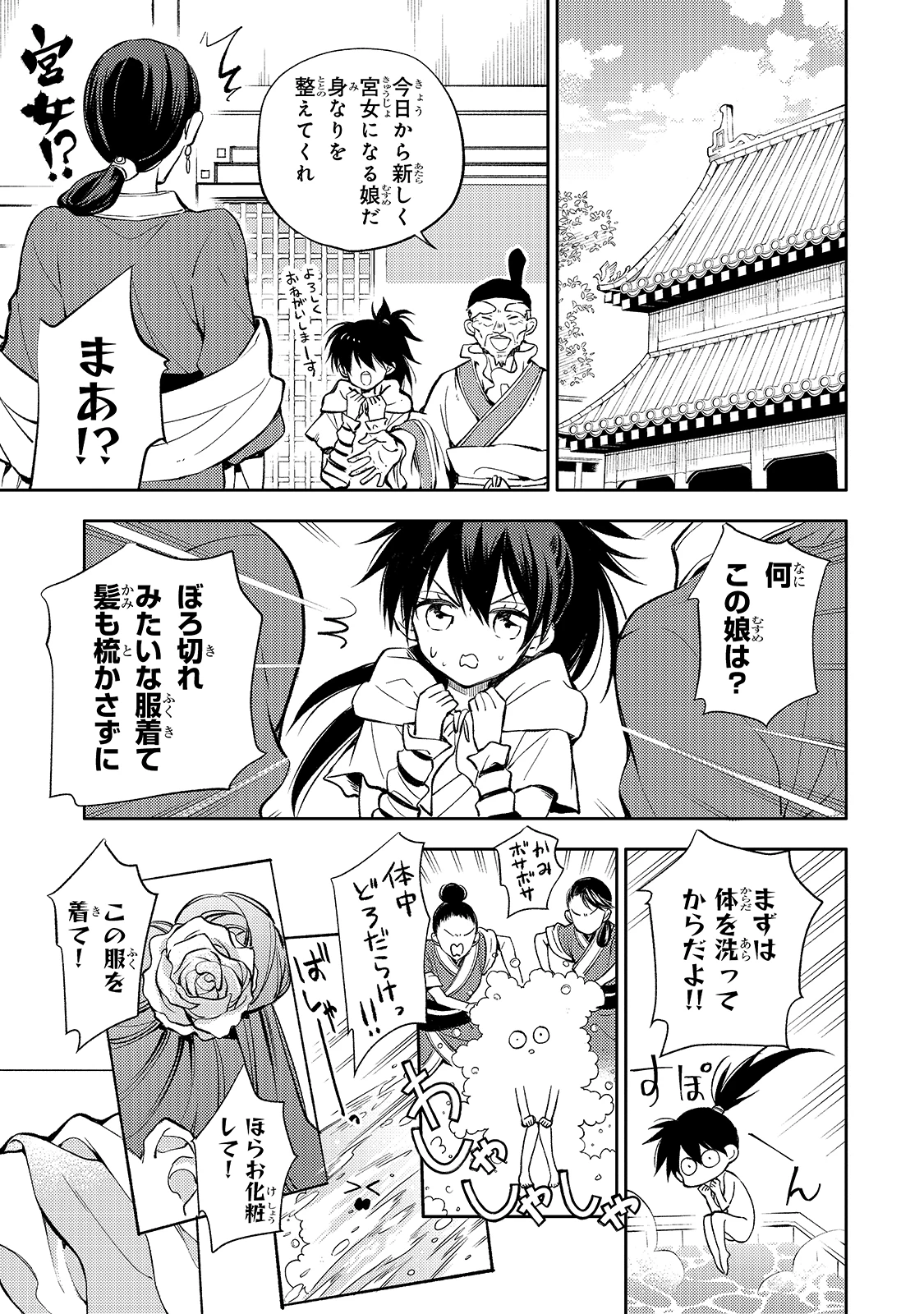 後宮の雑用姫　～山育ちの知恵を駆使して宮廷をリフォームしたり、邪悪なものを狩ったりしていたら、何故か皇帝達から一目置かれるようになりました～ 第1話 - 28