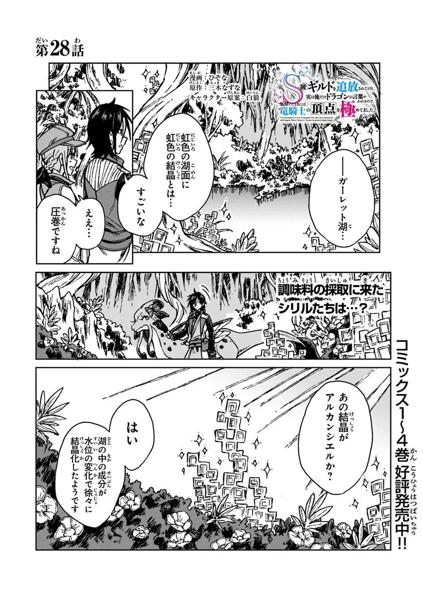 S級ギルドを追放されたけど、実は俺だけドラゴンの言葉がわかるので、気付いたときには竜騎士の頂点を極めてました。 第28.1話 - 1