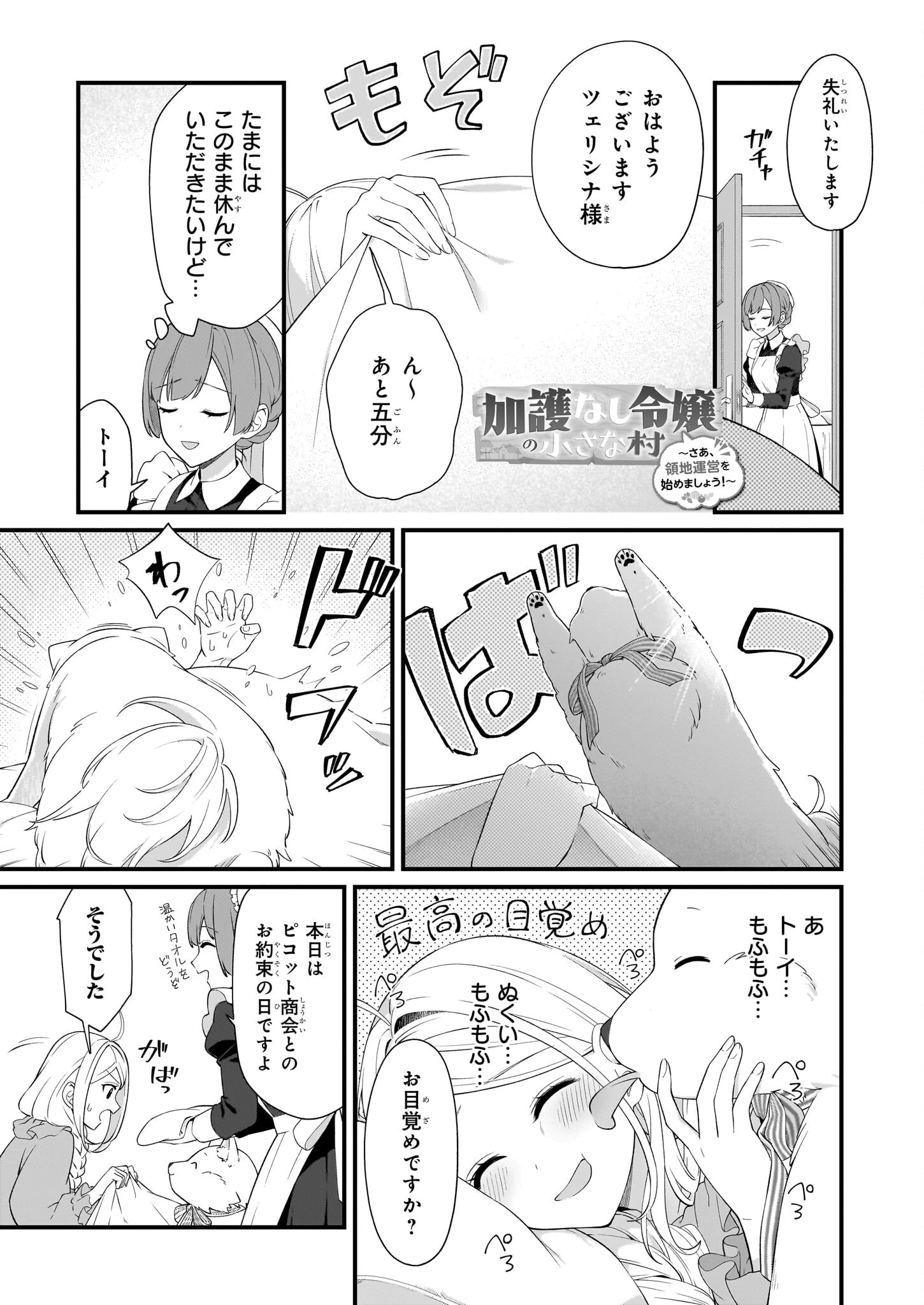 加護なし令嬢の小さな村 ～さあ、領地運営を始めましょう！～ 第40話 - 1