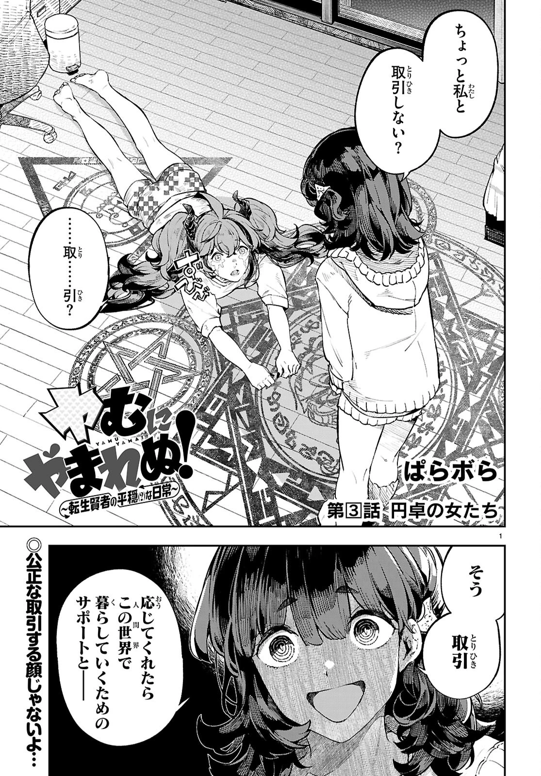 ヤむにやまれぬ！～転生賢者の平穏（？）な日常～ 第3話 - 1